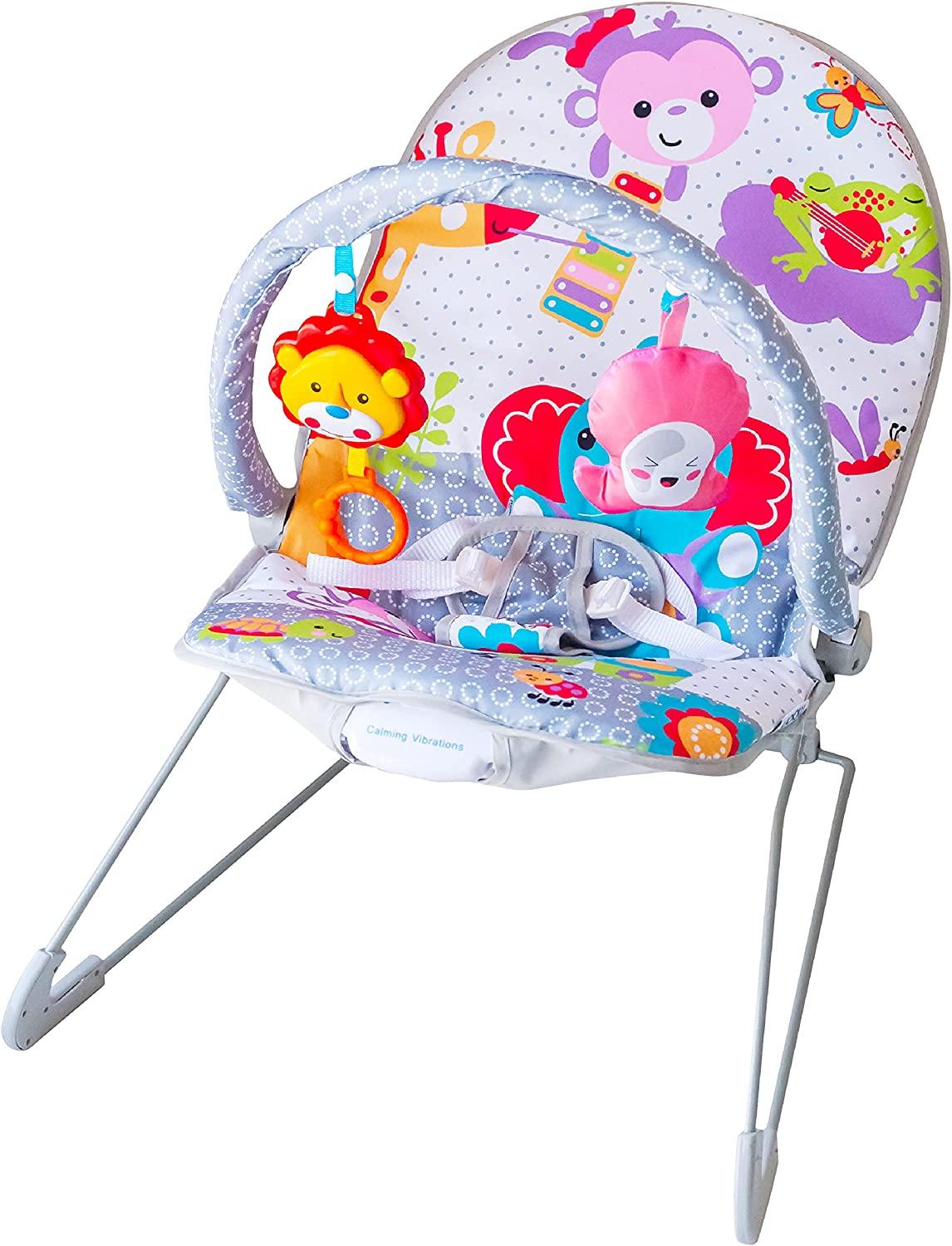 MOON - HOP-HOP Baby Bouncer With Vibration 6M+ - Grey