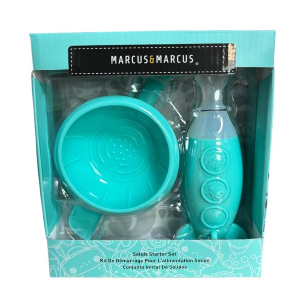 Marcus & Marcus - Silicone Baby First Feeding Set - Blue