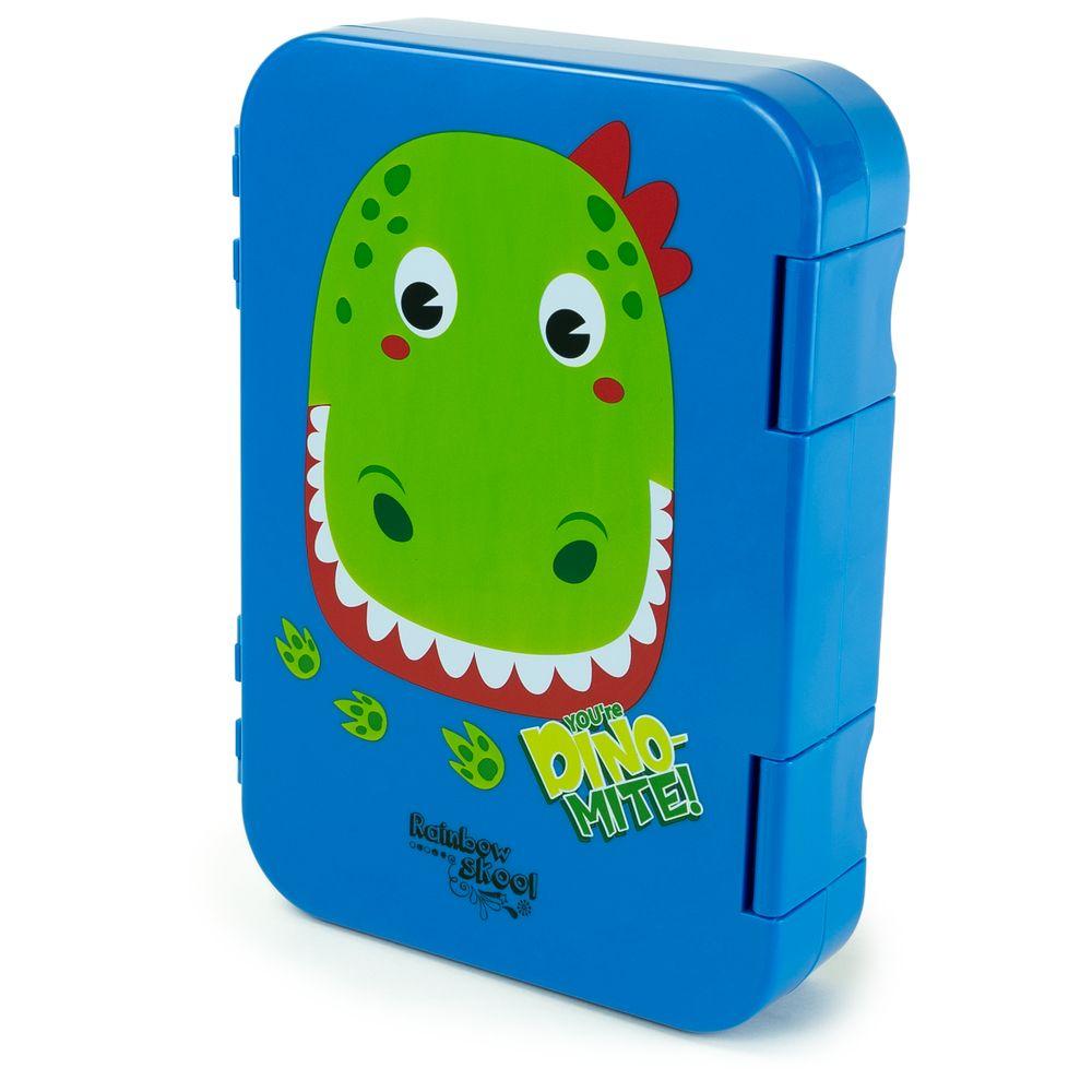 Rainbow Skool - Dino Set of 4 - Toddler - Backpack, Stationary Bag, Lunchbox & Tritan Water Bottle