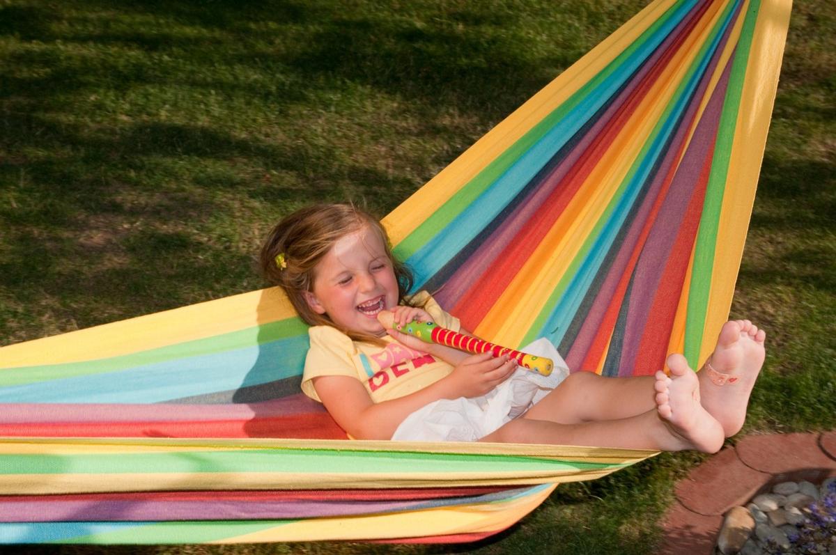 La Siesta Iri Hammock For Children-Rainbow