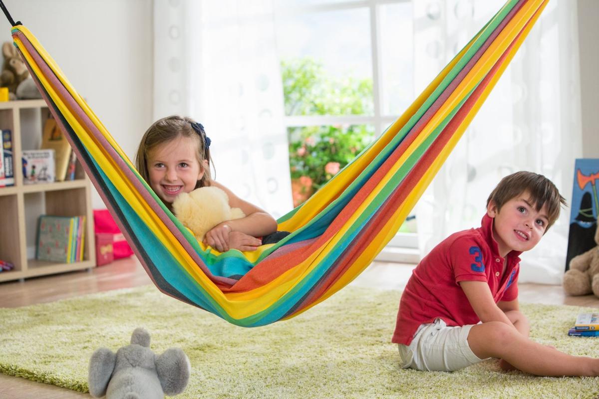 La Siesta Iri Hammock For Children-Rainbow